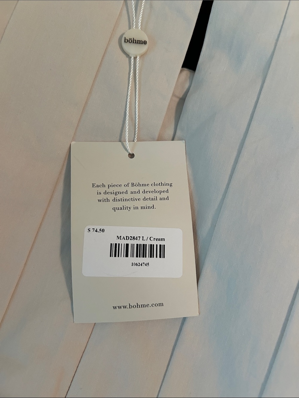 bohme Cream Puff-Sleeve Midi Dress in Ivory/Cream - Picture 3 of 5